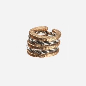 Bronze braid ring