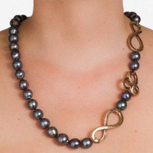 90cm single strand gemstone necklace