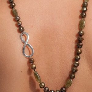 90cm single strand gemstone necklace