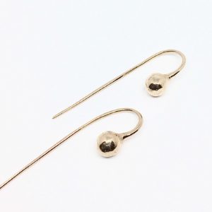 Silver love earrings