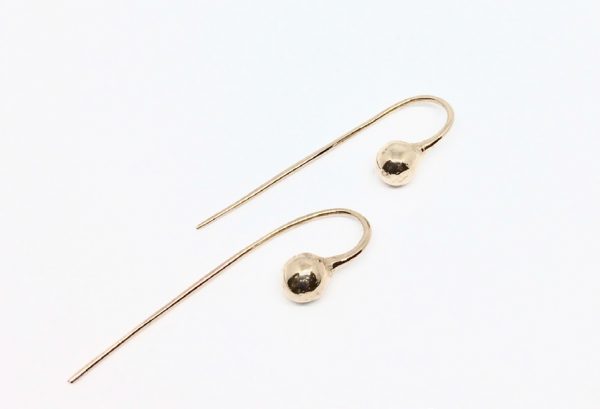 Silver love earrings