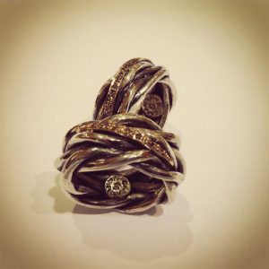 Fantasy double thread of love ring