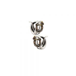 Coiled anaconda earrings