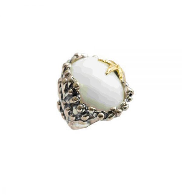 Anemone gemstone ring