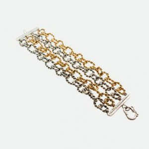 4 chain torsion bracelet