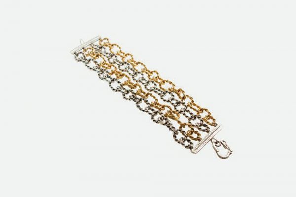4 chain torsion bracelet